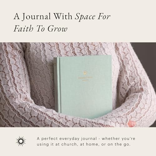 Christian Journal Notebook: Lined Writing Journal with Bible Verses, Prayer List & Sermon Notes | Ruled Faith-Based Notebook for Women & Men – 218 Pages, 110gsm Paper (Pastel Mint Green) - color: Pastel Mint Green