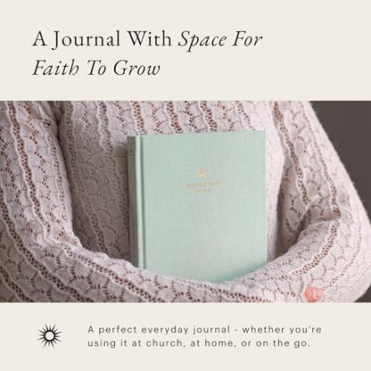 Christian Journal Notebook: Lined Writing Journal with Bible Verses, Prayer List & Sermon Notes | Ruled Faith-Based Notebook for Women & Men – 218 Pages, 110gsm Paper (Pastel Mint Green) - color: Pastel Mint Green