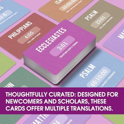 Bible Memory Verse Cards, Weekly Scripture Flash Cards - style: B