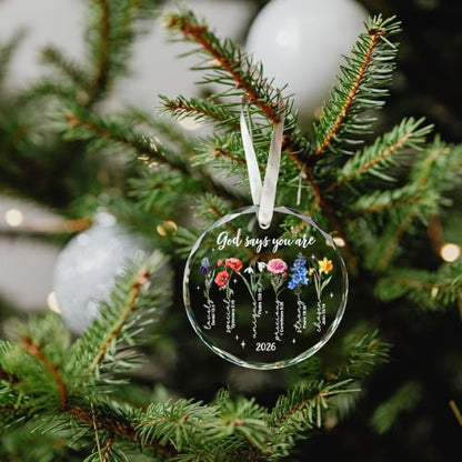 Christian Christmas Ornaments, Spiritual Catholic Bible Religious Ornaments - color: Christian