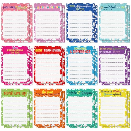 Yinder 24 Pcs Inspirational Sticky Notes Gifts, Appreciation, Vivid - color: Vivid, size: Appreciation