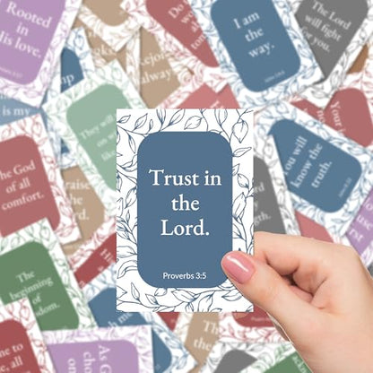 Bible Verse Cards, 60 Scripture Cards with Bible Verses - color: Colourfull