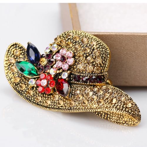 Brooch Pins For Women Fashion Elegant Brooches Lapel Badges Coat Sweater Scarves Shawl Dress Accessory Wedding Party Prom Jewelry - color: Golden-D