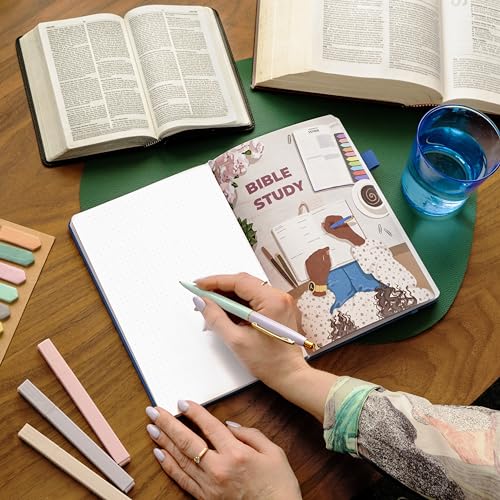Clever Fox Bible Study Journal, Guide, Supplies for Women A5 Mystic Blue - color: Mystic Blue, size: A5 (5.8'' x 8.3'')