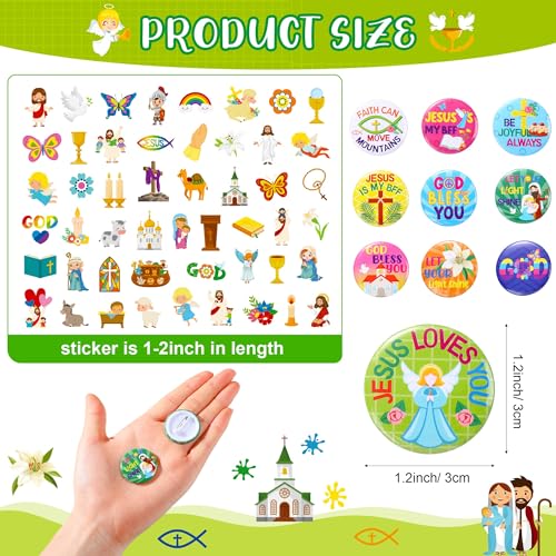 Frienda 110 Pcs Sunday School Prizes Bulk for Kids, Stylish