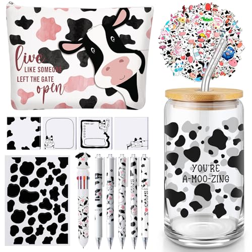 Watersay 64 Pcs Cow Gifts for Women Men Cow Print Stuff - style: Cow