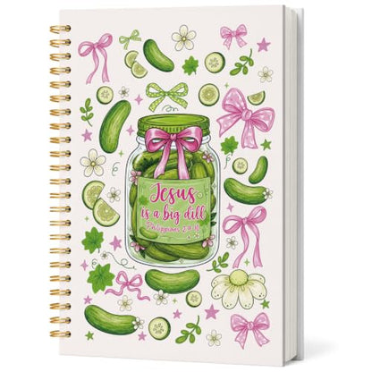 Jesus Christian Cucumber Notebook Journal for Women Teen Girls Gifts - color: Cucumber Jesus