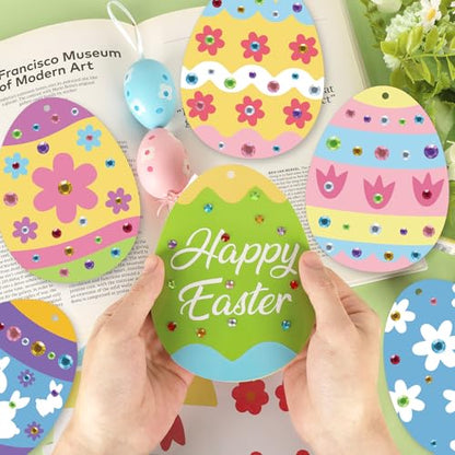 24Pcs Easter Crafts Kit, Make Your Own Easter Egg Arts and Crafts Set - style: Easter Eggs