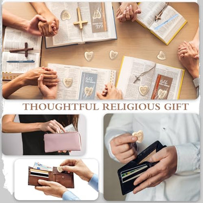 Gersoniel 30 Set Christian Gift for Women Prayer Cards Pens,Neutral Color - color: Neutral Color
