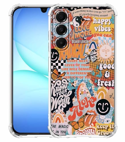Aesthetic Words Collage Case for Samsung Galaxy A17,Positive Quotes Pattern,Trendy Soft TPU Bumper Case,SA17 - color: Aesthetic Collage, size: Samsung Galaxy A17
