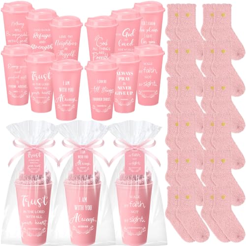 Hushee 12 Sets Christian Gifts Bulk for Women - color: Pink