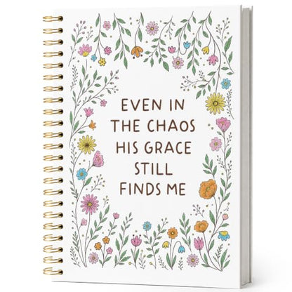 Christian Wildflower Bible Notebook Journal for Women Teen Girl Kid - color: even in the chaos