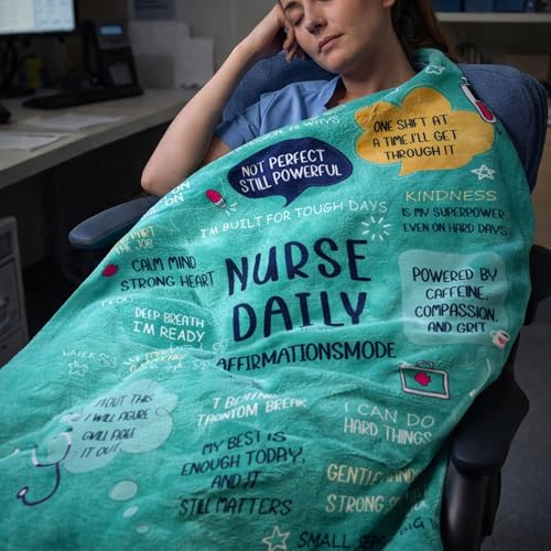 Nurse Gifts for Women Men, Soft Blanket Throw for Registered Nurses RN LPN Nursing Student Graduation，Nurse Week Birthday Appreciation Retirement Gift,Blanket for Bed Couch Travel - color: Nurse