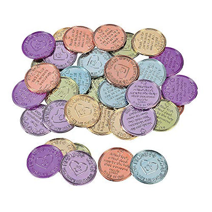 Fun Express Play Money for Kids, 144 Pack, 1.5" Multi-Color
