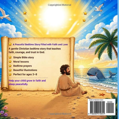 Christian Bedtime Stories for Kids: Jonah and the Whale: Short Bible Stories with Moral Lessons, Prayers, and Peaceful Sleep for Children Ages 3-8 (Totle Bible Stories for Kids)