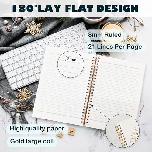 BearCake Prayer Journal for Women, Bible Journaling Notebook, Christian Gifts for Women, Let All That You Do Be Done in Love Prayer Journal for Women, Bible Journal Hardcover Spiral Notebook 5.5x8.3 - color: white Bible-16/14