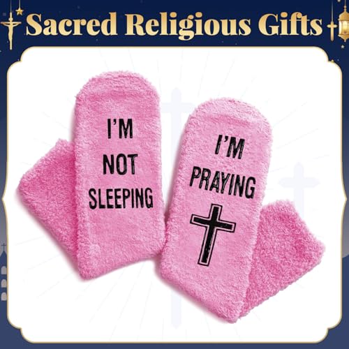 HAPPYPOP Christian Gifts Ideas - Easter Socks, Jesus Serenity Prayer Gifts, Religious Socks