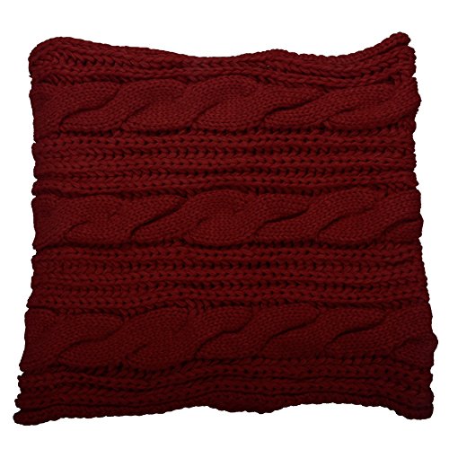 NEOSAN Womens Thick Ribbed Knit Winter Infinity Circle Loop Scarf - color: Twist Claret