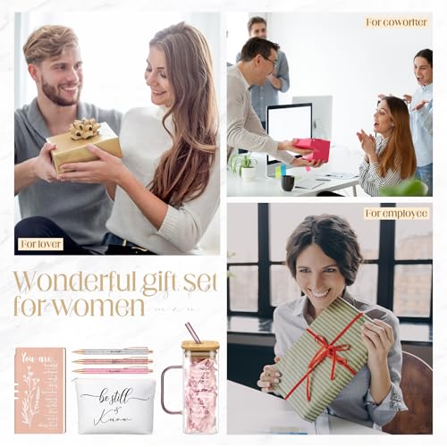 Skylety 6 Pcs Christian Gifts Set for Women Bible Study Supplies, Rose Gold - color: Rose Gold