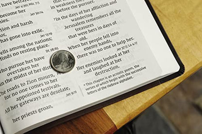 NIV, Super Giant Print Reference Bible (Font Size: 16.5-point), Leathersoft, Brown, Red Letter, Thumb Indexed, Comfort Print