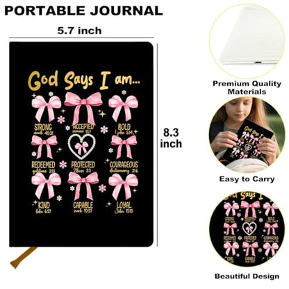 BQXH Christian Notebook, Bible Verse Lined Journal Notebook for Women Men - color: Multi 1309