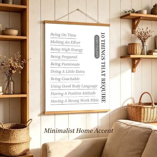 My Coping Tools A to Z Kids Poster with Wooden Hanger (10 Things-white, 16" L x 12" W, Framed) - color: 10 Things-white, size: 16"L x 12"W