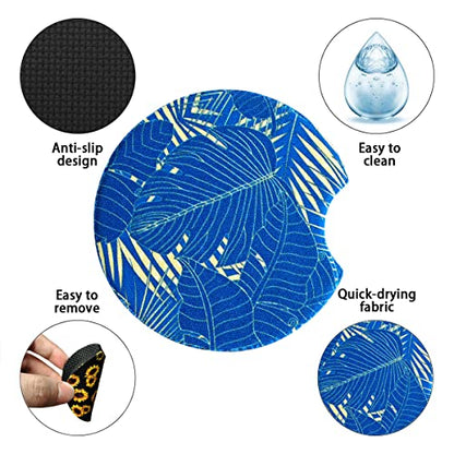 Moly Magnolia 2 Pack 2.75 Inch Car Cup Holder Coasters, Style B - color: Style B
