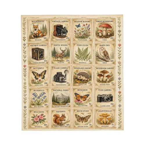 jerkboo Animals Throw Blanket Gift 40"x50" - color: Animals, size: 50"x40"