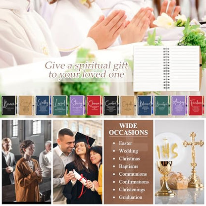 Kosiz 48 Pcs Christian Notebooks Bulk Christian Gifts for Men Women