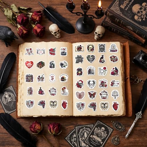 100Pcs Dark Romance Bookish Stickers Gothic Spicyy Book Lover Decal - color: 100pcs Dark Romance 923