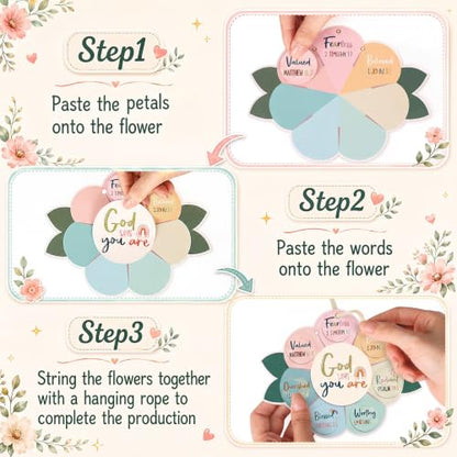 Capoda 28 Sets Sunday School Crafts Christian Sunflower, Pastel, Boho - color: Pastel, style: Boho