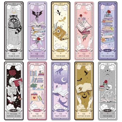 100 Pcs Tarot Bookmarks Dark Romance Book Marks for Book Lovers - color: Book Lovers