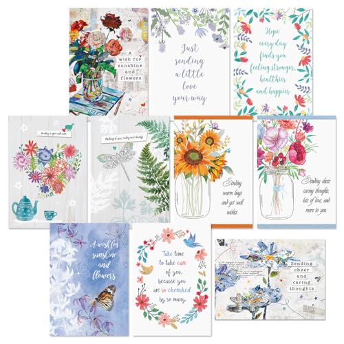 Current Get Well Greeting Card Set - color: Caring Wishes