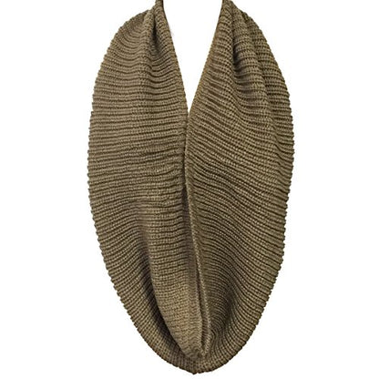 Wrapables Thick Knitted Winter Warm Infinity Scarf - color: Chocolate