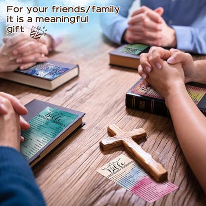 120 Pcs Colorful Bible Emergency Numbers Bookmark Christian Bookmarks Bible Verse Bookmarks for Church Welcome Gifts Sunday School Prayer Reading Rewards 2.3 x 5.3inch - color: Colorful