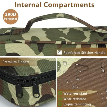 Bible Cover with Durable Handle, Carrying Book Case Church Bag Bible, Protective with Zippered Pocket, Bible Study Accessories Supplies, Book Protector for Book Lovers, Camouflage - color: Camouflage