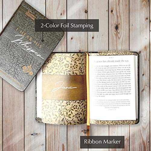 I Hear His Whisper: Encounter God's Heart for You, 365 Daily Devotions (The Passion Translation) (Imitation Leather) – Daily Messages of God's Love, Perfect Gift for Friends, Family, Birthdays, Holidays, and More.