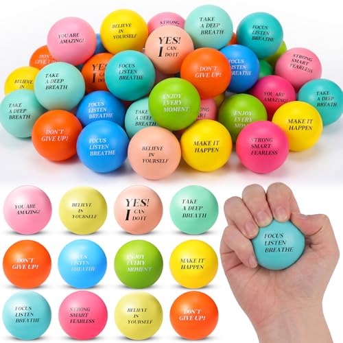 Sotiff 100 Pcs Motivational Balls Bulk - color: Ten Colors, size: Team Building
