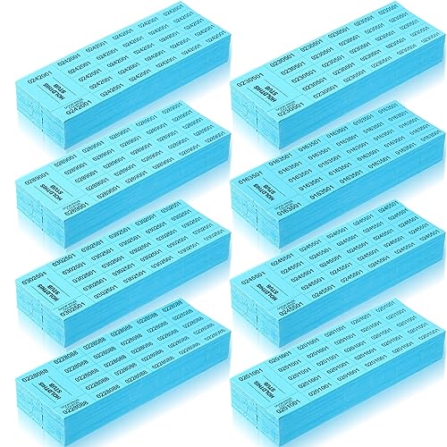 Kosiz 2000 Sheets Raffle Ticket 25 Bid Chinese Auction Tickets, Lake Blue - color: Lake Blue