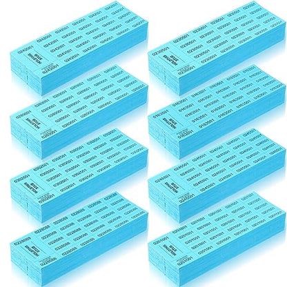 Kosiz 2000 Sheets Raffle Ticket 25 Bid Chinese Auction Tickets, Lake Blue - color: Lake Blue