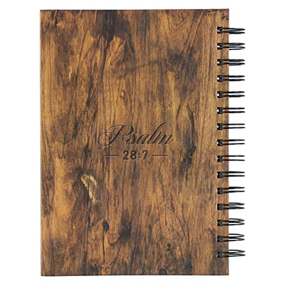 Christian Art Gifts Spiral Journal: The Lord is My Strength - Psalm 28:7