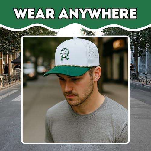 Trucker Hats for Men – Snapback Embroidered Design, Adjustable Fit – Funny Golf Hats, Fishing & Casual Wear - color: Golf Guy