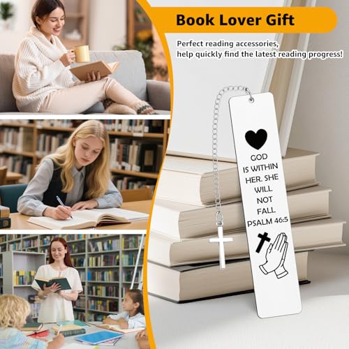 Christian Gifts for Women Metal Bookmark Religious Faith Based Gifts Bible Verse Book Marks for Reading Women Inspirational Baptism Gift Book Lovers Gift Christmas Mothers Day Thanksgiving Present
