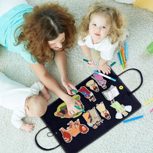 Windkream 12 Set Felt Story Pieces Flannel Board Preschool,Bible - style: Bible