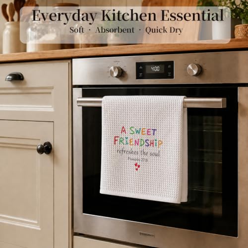 Christian Friendship Kitchen Hand Towels 16x24 Inch - color: Friendship