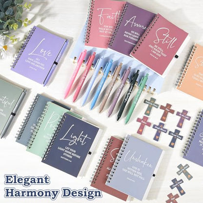 36 Pcs Christian Bulk Gifts for Women: Boho Prayer Journal Religious Gifts - color: Boho Color