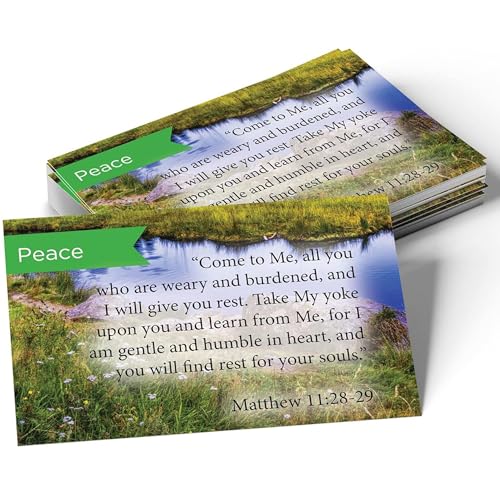Logos Trading Post Matthew 11:28-29 Pass It On Scripture Cards, Pack of 25 - color: Matthew 11:28-29