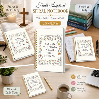 Bible Journal for Women, Christian Gifts for Women - color: Christian Floral Notebook Journal
