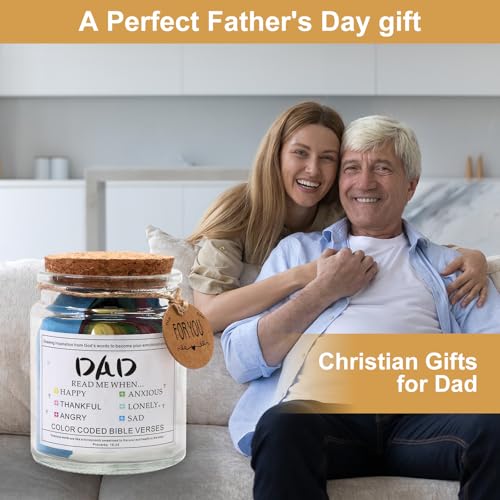 108 Bible Verse Cards to Encourage Dad Through Every Emotion - style: Bible Verses Jar for Dad