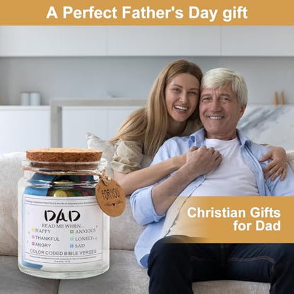 108 Bible Verse Cards to Encourage Dad Through Every Emotion - style: Bible Verses Jar for Dad